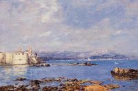 Boudin, Eugene - The Rocks of l'Ilette and the Fortifications